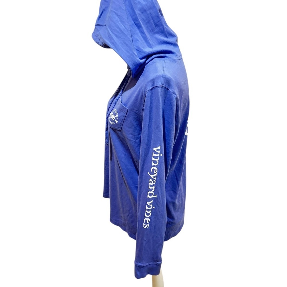 Vineyard Vines Periwinkle blue Hoodie collaboration Kentucky derby 2018 medium - Picture 5 of 8